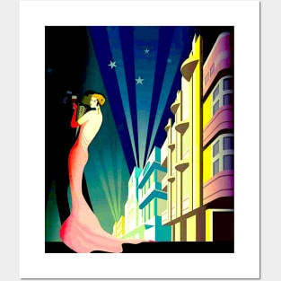 South Beach Miami Florida Art Deco Travel Advertising Print Posters and Art